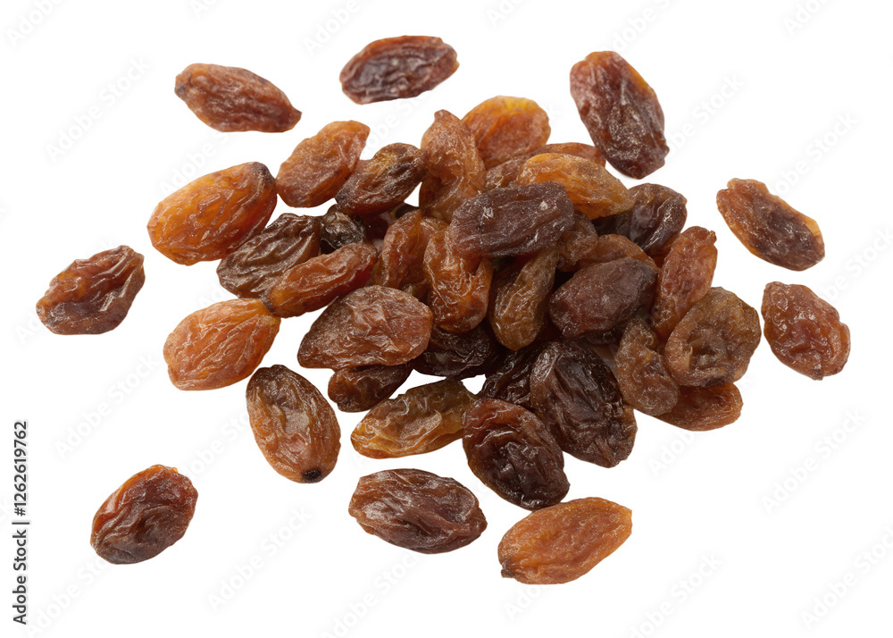 brown raisins  with  isolated on transparent background png
