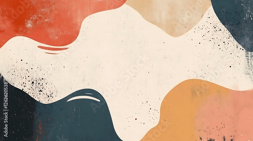 Abstract Organic Shapes In Earthy Tones