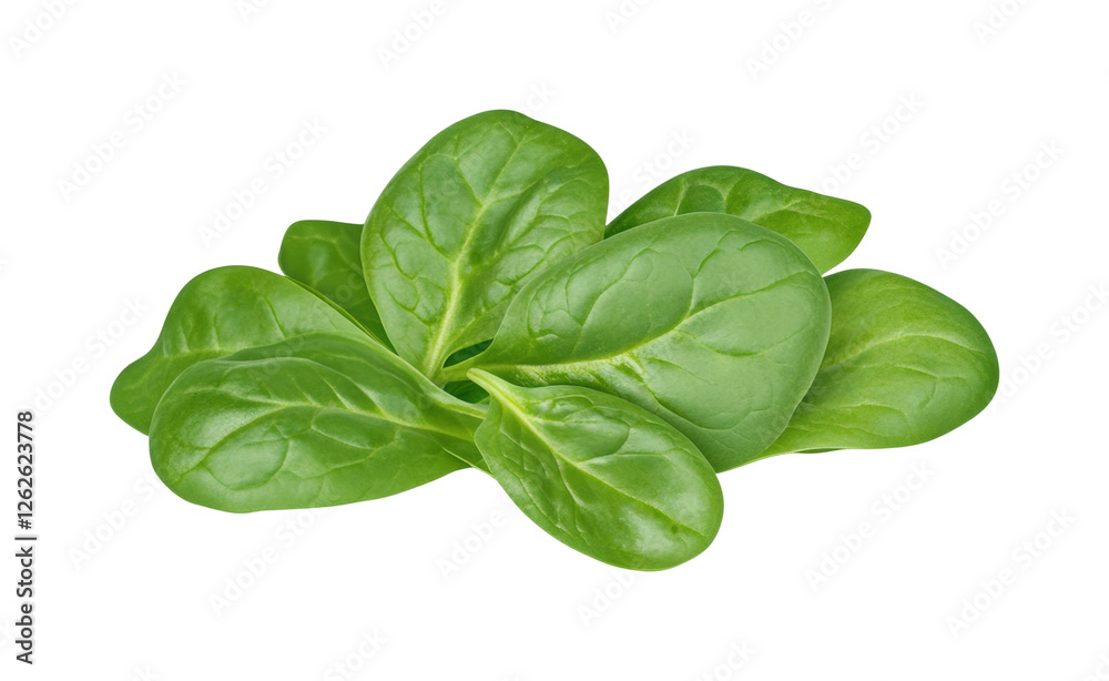Vibrant spinach leaves for healthy cooking isolated on transparent background Vibrant spinach leaves for healthy cooking isolated on transparent background
