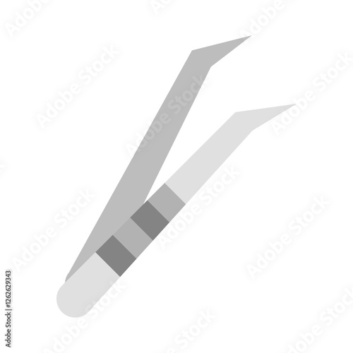 Tweezers flat icon