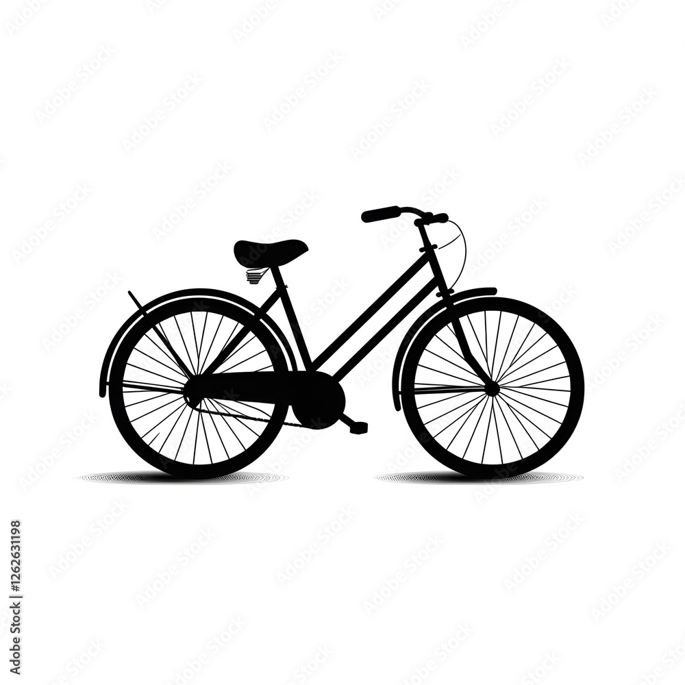 Fototapeta premium a bicycle silhouette