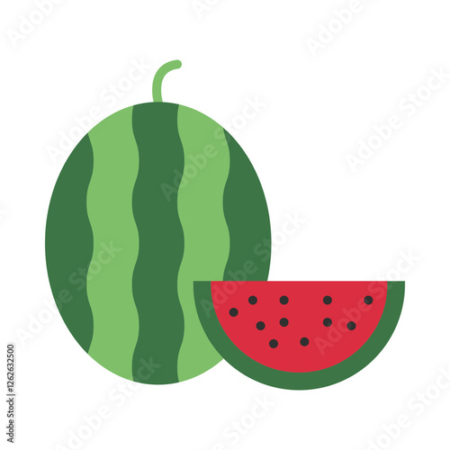 Watermelon flat icon