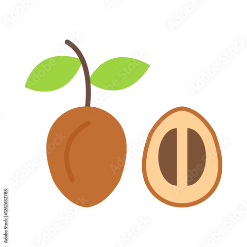 Sapodilla flat icon