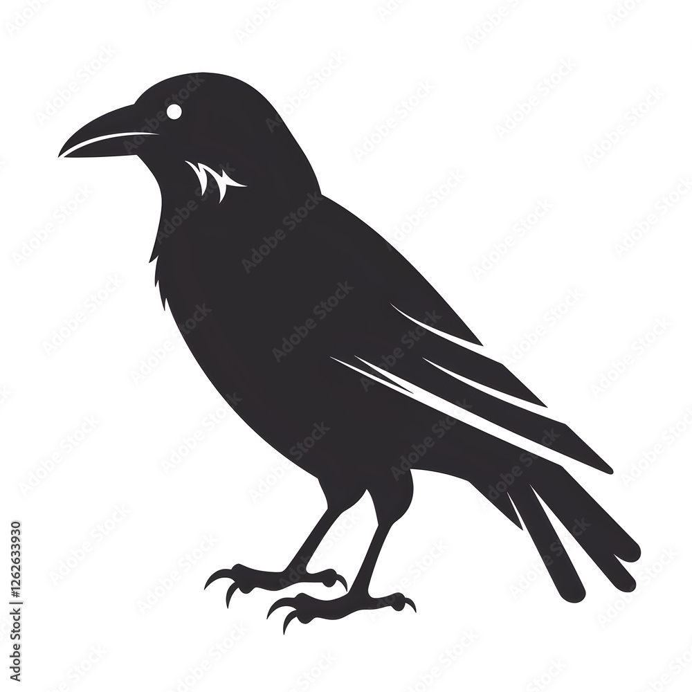 Obraz premium raven silhouette