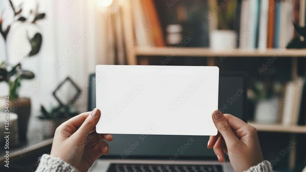 Cozy Workspace with Plants and Books Warm Light Atmosphere for Your Laptop and Card Cozy Workspace with Plants and Books Warm Light Atmosphere for Your Laptop and Card