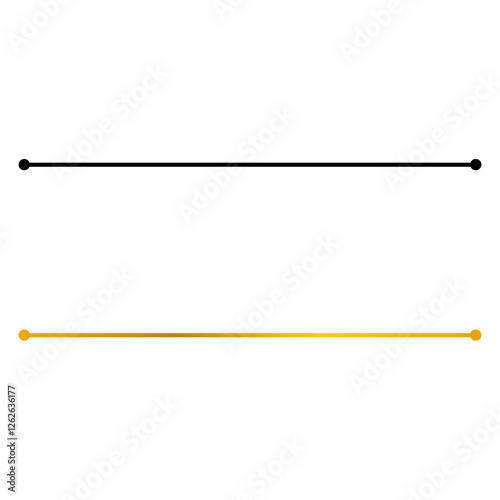 Black and gold divider lines