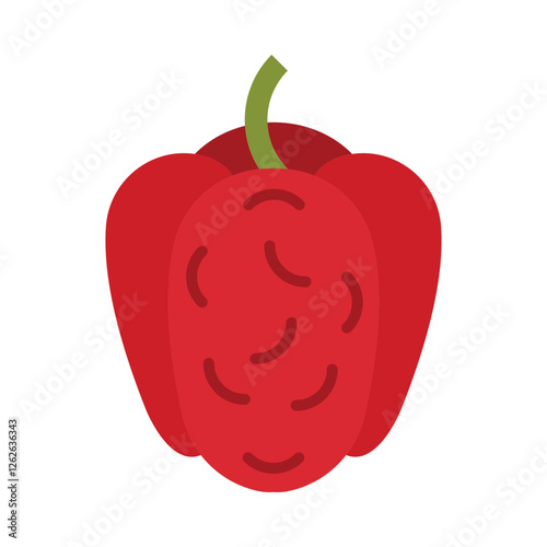 Bell pepper flat icon