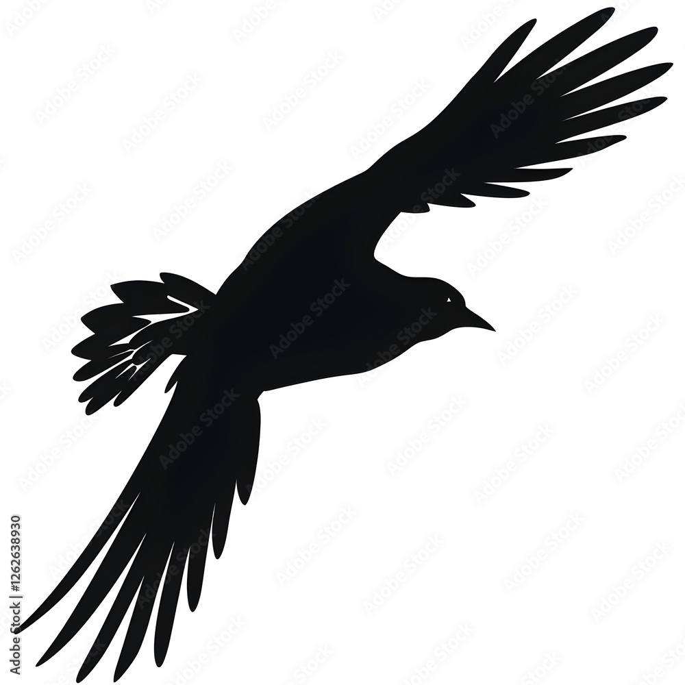 Obraz premium bird flight silhouette