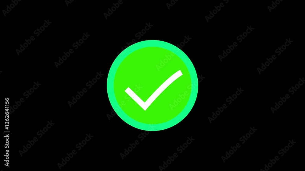 Animation in motion graphics of a check marks symbols. Symbolizing right. Animation in motion graphics of a check marks symbols. Symbolizing right.