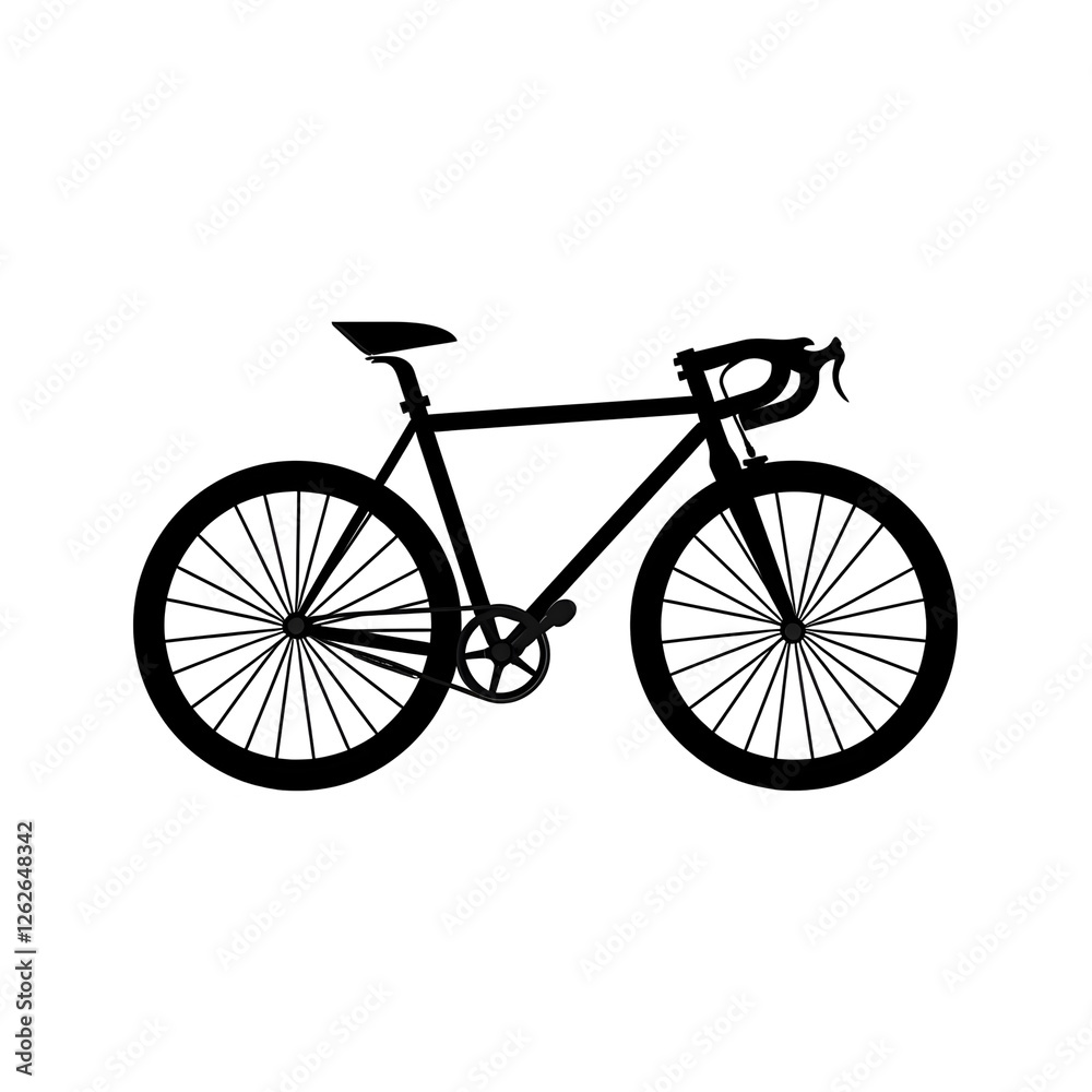 Fototapeta premium a bike silhouette