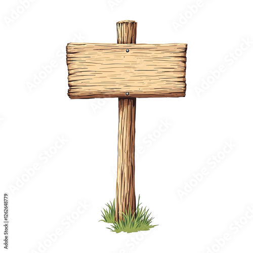 old wooden sign clipart