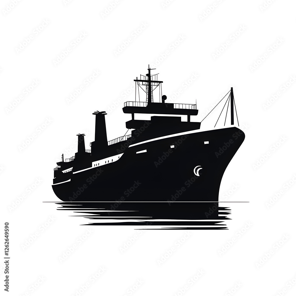Obraz premium ship silhouette