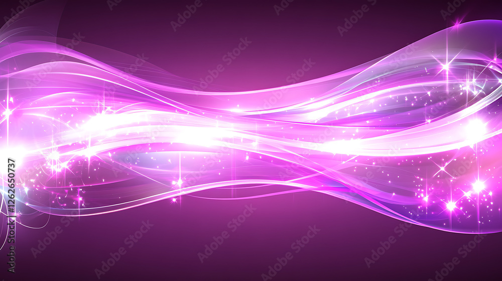 Abstract Purple Light Waves with Sparkling Twinkles for Modern Graphic Design Art Abstract Purple Light Waves with Sparkling Twinkles for Modern Graphic Design Art