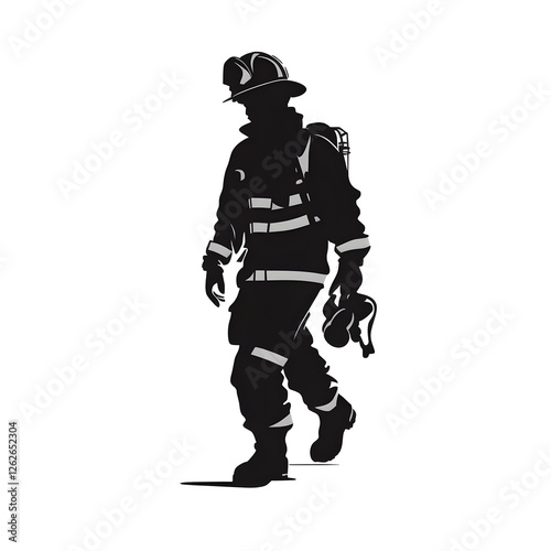 firefighter silhouette