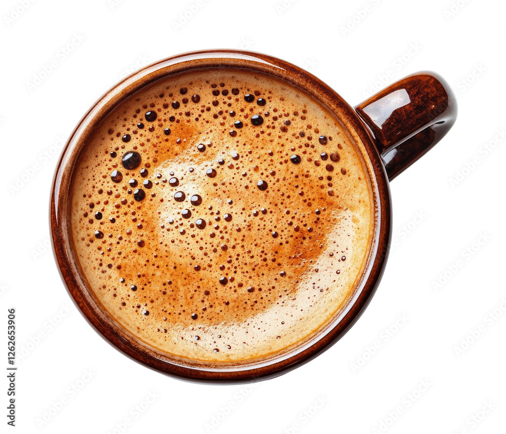 Brewing comfort coffee in your kitchen isolated on transparent background