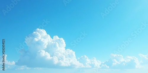 A few wispy strands of cirrus cloud scattered across a clear blue sky with a hint of blue mist, pale, ethereal photo