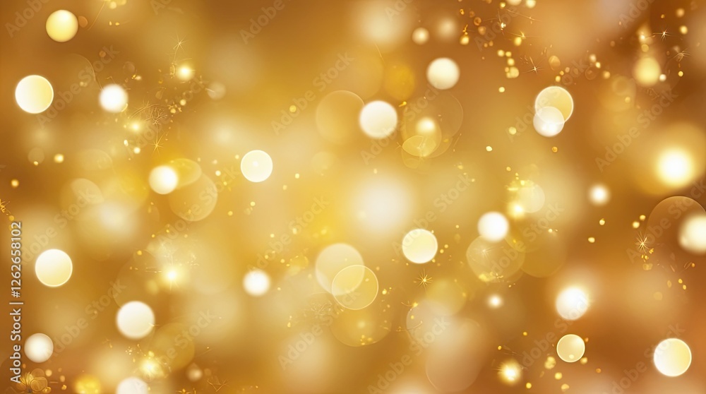 Golden Holiday Bokeh Background for Festive Designs Golden Holiday Bokeh Background for Festive Designs