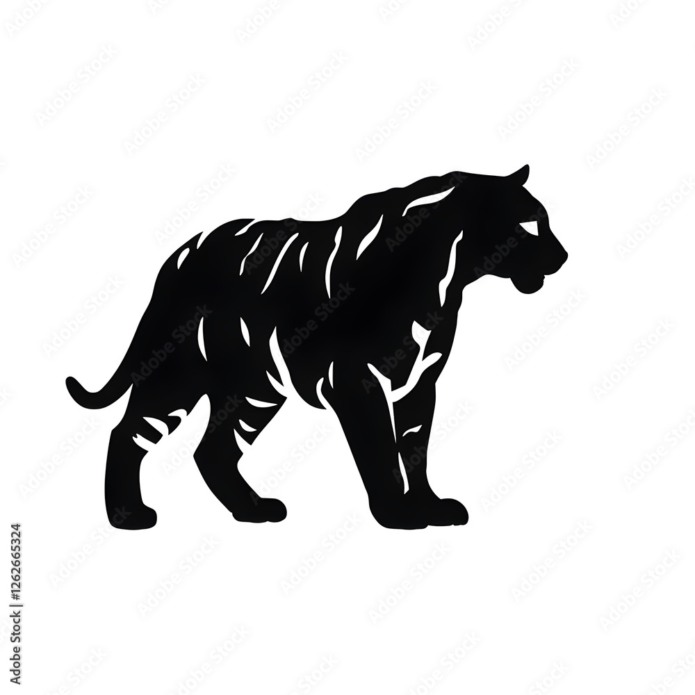 Obraz premium tiger silhouette