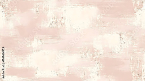 Delicate Brushstroke Background with Pale Pink and Cream Palette Artistic Design and Textured Canvas