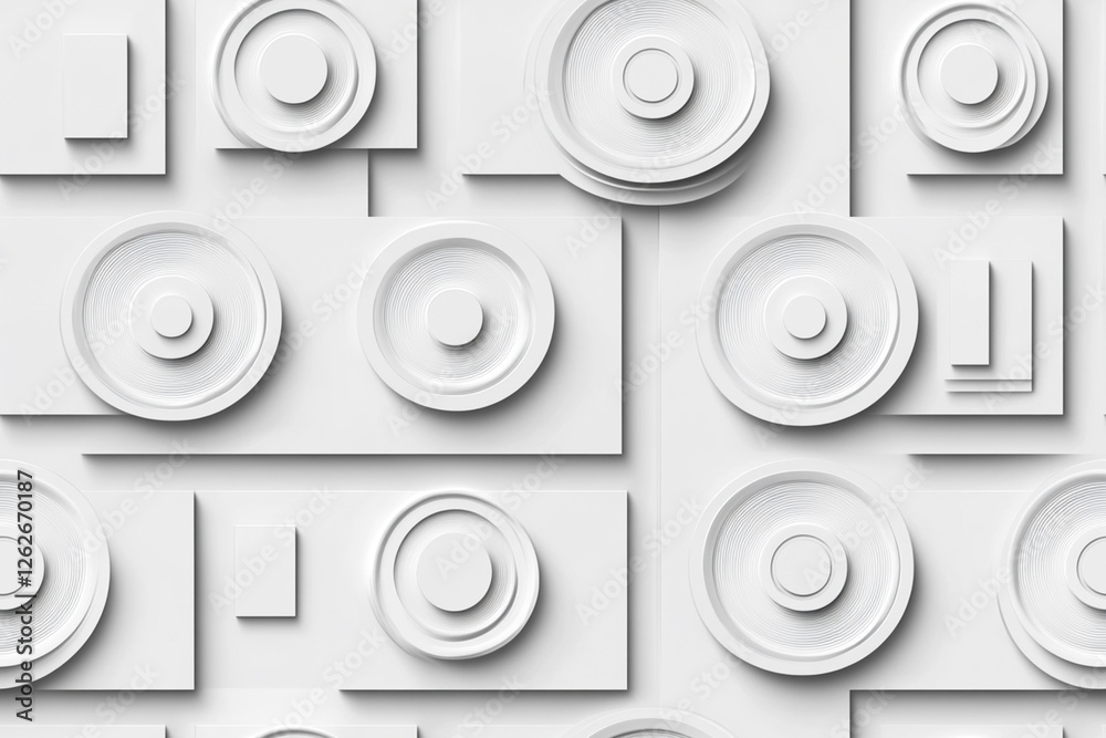 Geometric patterns with circles and squares on a light background, ideal for branding, textures, patterns Geometric patterns with circles and squares on a light background, ideal for branding, textures, patterns