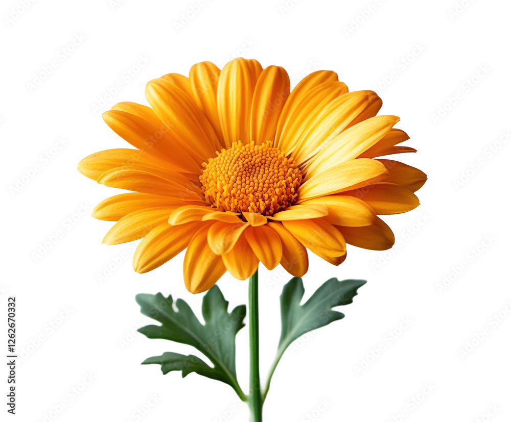 Blooming orange flower nature isolated on transparent background Blooming orange flower nature isolated on transparent background