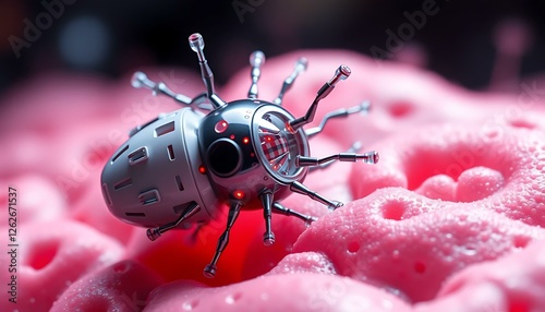 Nanobot Technology: Microscopic Robot on Cellular Surface photo