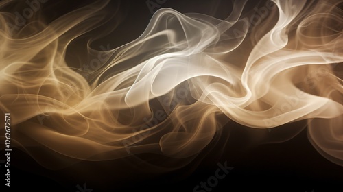 Ethereal Abstract Light Background with Soft Puffs