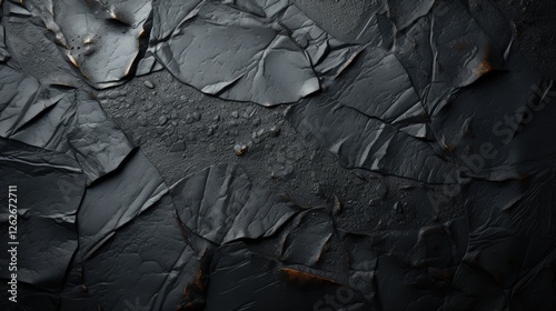 Sophisticated Abstract Texture for a Wide Black Background Banner