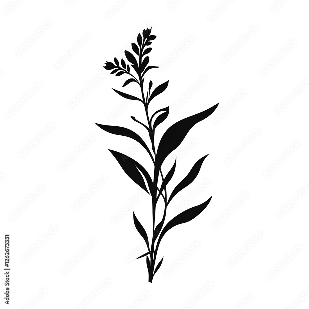 Obraz premium plant silhouette