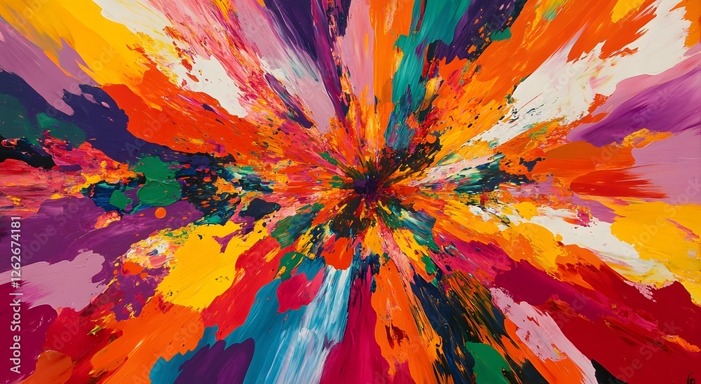 custom made wallpaper toronto digitalA colorful splash of vibrant colors, representing creative energy and passion. A combination of different colors that represents creative art.
