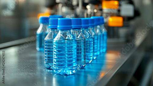 Eco-friendly bottled water production line showcasing sustainability, innovation, and efficiency in modern beverage manufacturing for a greener future.