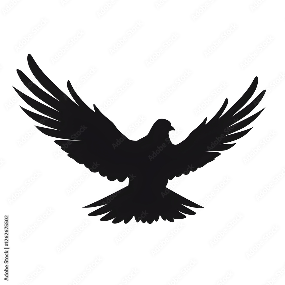 Fototapeta premium a dove silhouette