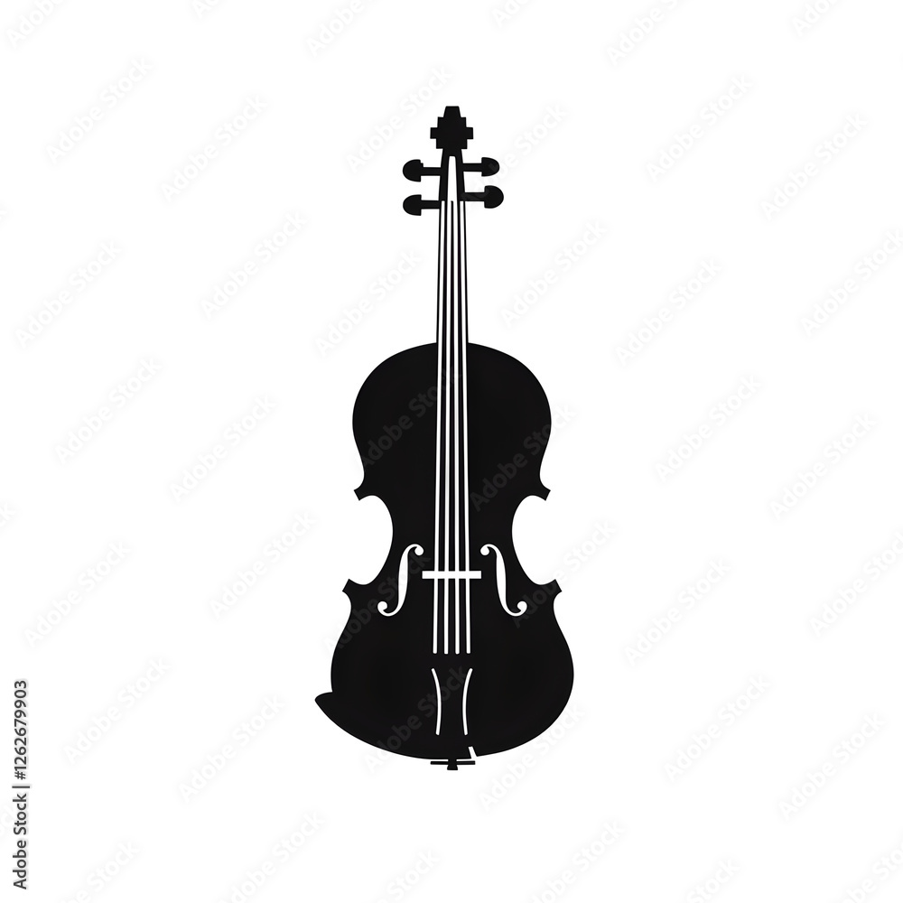 Fototapeta premium violin silhouette