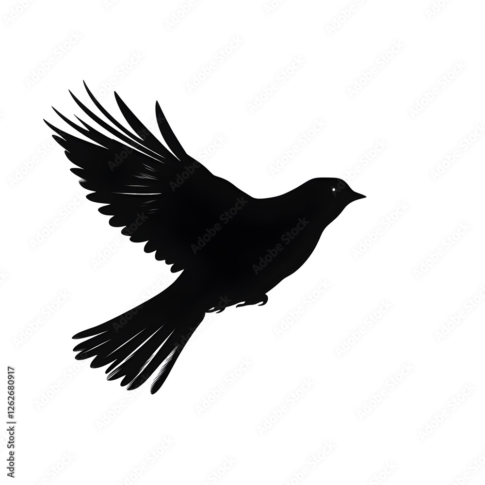 Obraz premium a bird flight silhouette