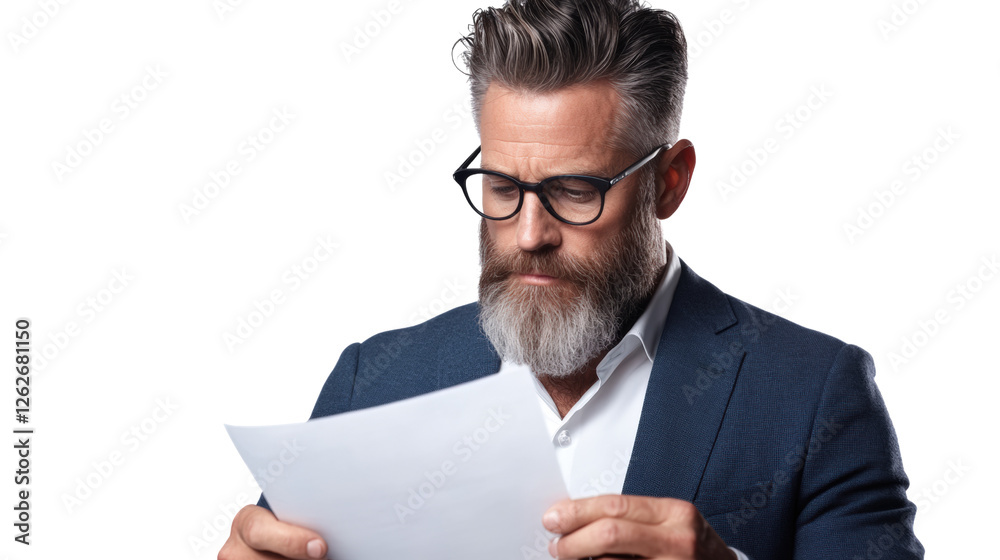 Focused business meeting portrait in bright office environment Focused business meeting portrait in bright office environment