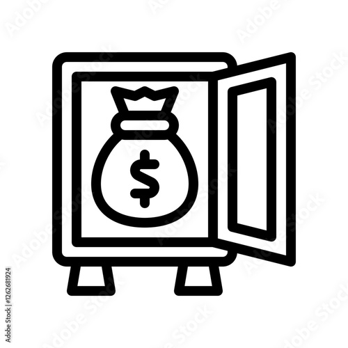 cash reserve line icon