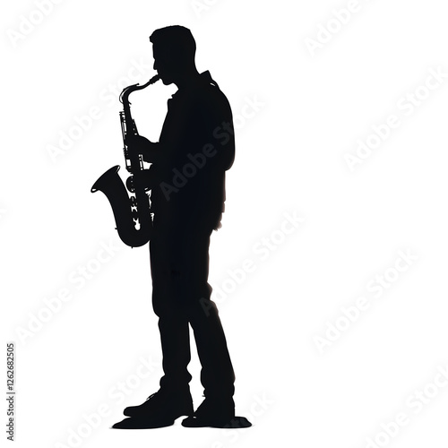 saxophonist silhouette