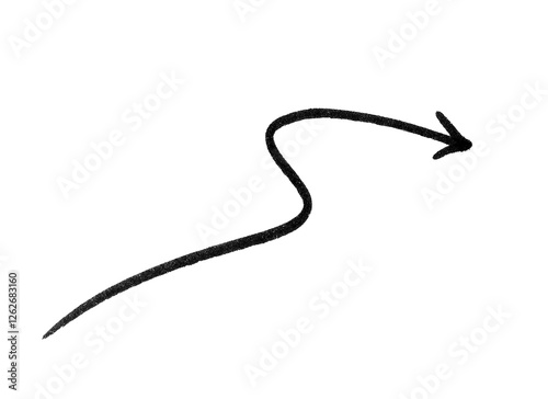 arrow marker isolated png scribble hand draw	