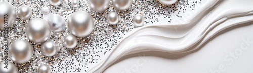 Snowflakes falling realistically on a transparent background. Isolated pattern in PNG format