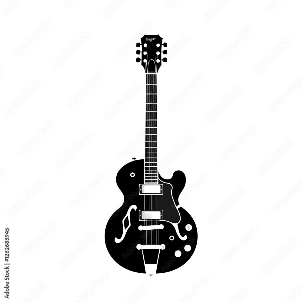 Naklejka premium guitar silhouette
