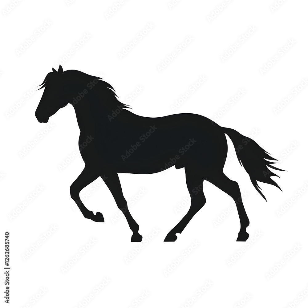 Obraz premium horse silhouette