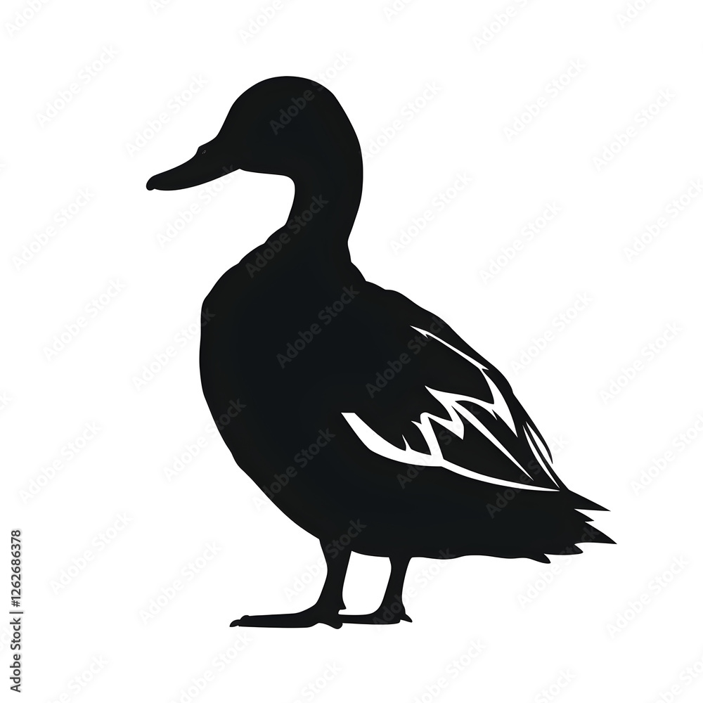 Fototapeta premium mallard silhouette