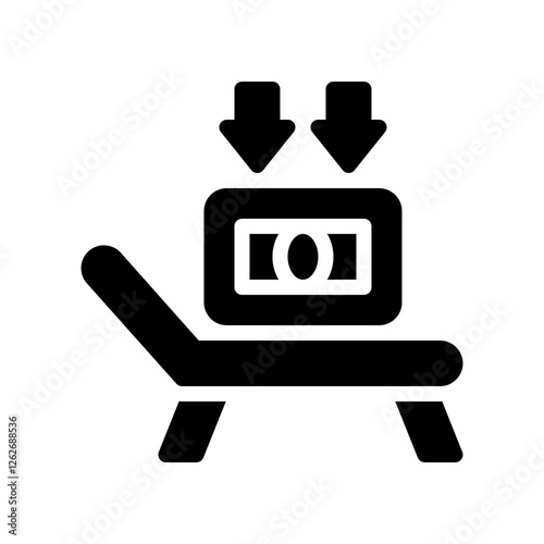 passive income glyph icon