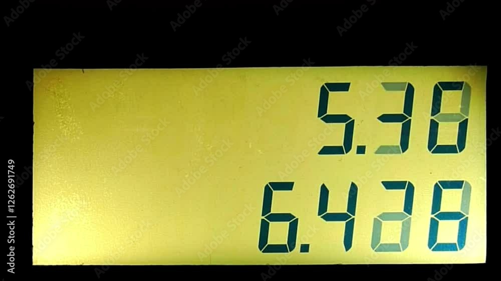 Gas Pump Meter digital Counts up display lcd