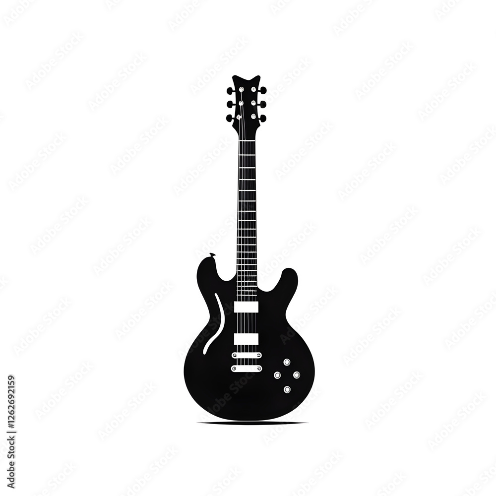 Naklejka premium guitar silhouette