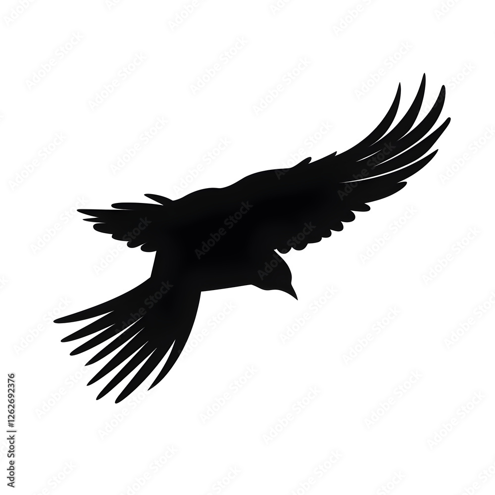 Fototapeta premium bird flying silhouette
