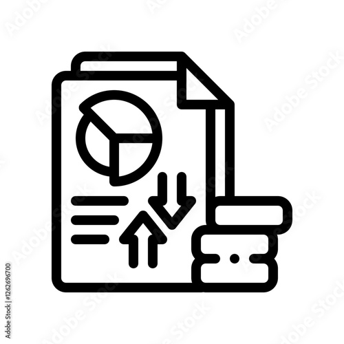 income report line icon