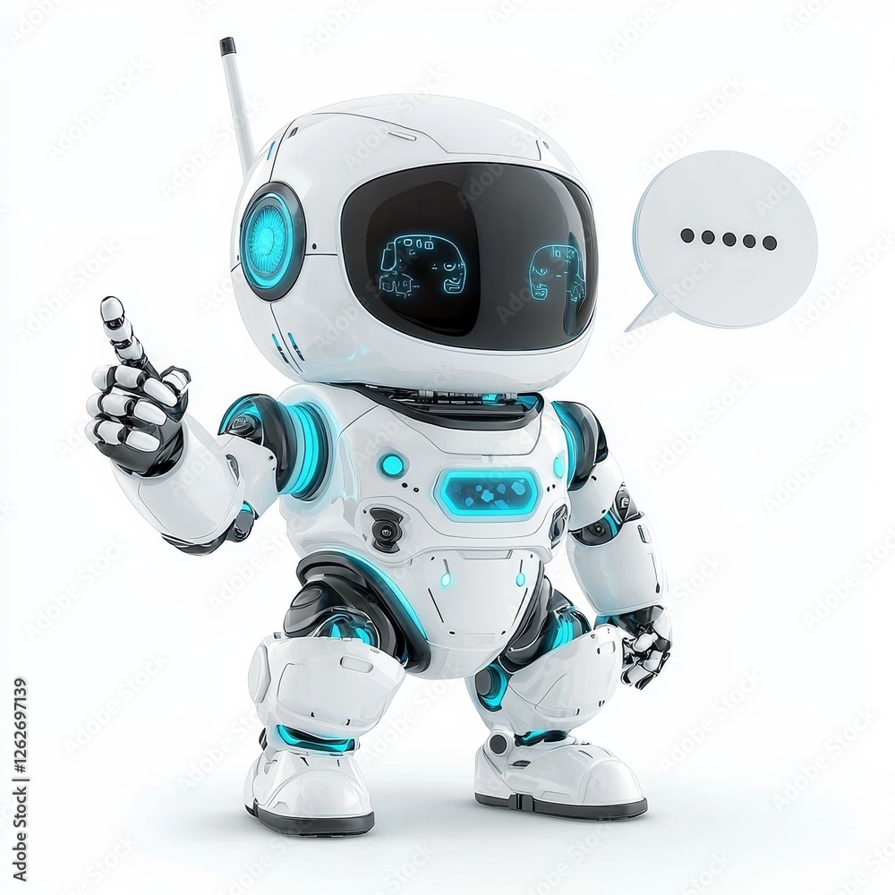 chatbot speaking against a transparent backdrop, chatgpt, AI robot, stock chatbot speaking against a transparent backdrop, chatgpt, AI robot, stock