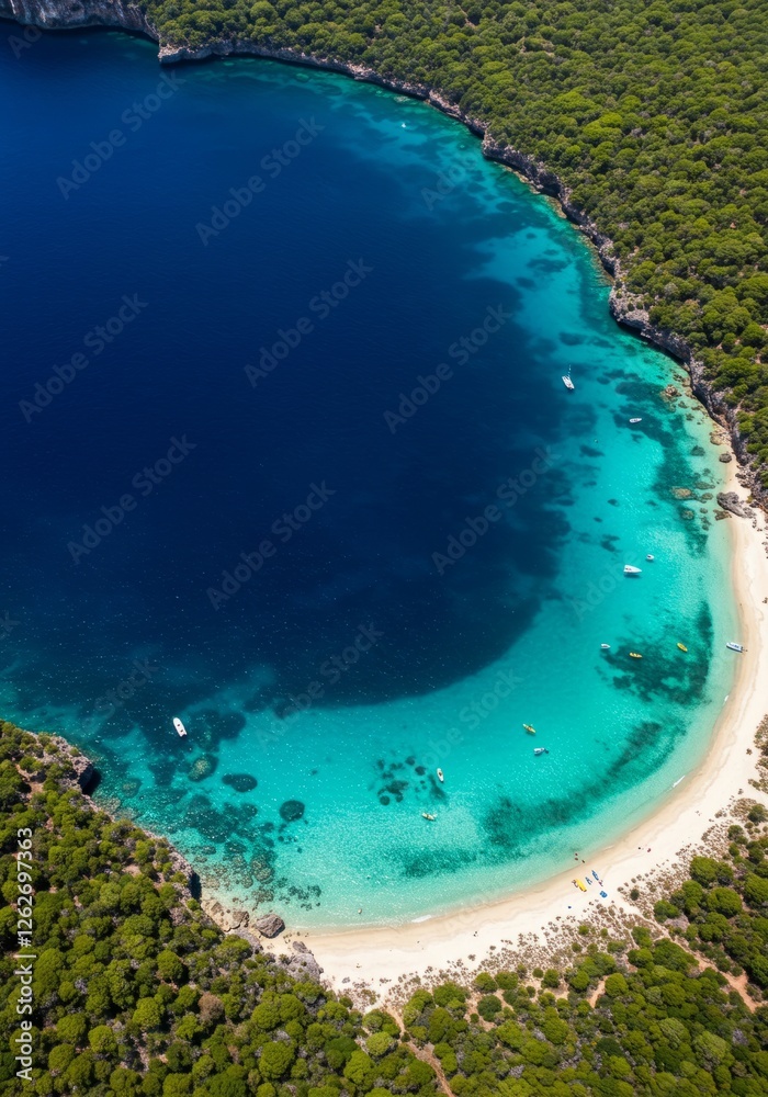 Obraz premium Crystal Waters of a Hidden Lagoon 