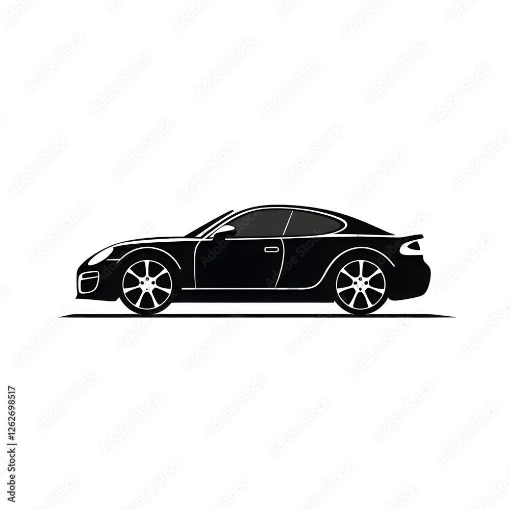 Naklejka premium automobile silhouette